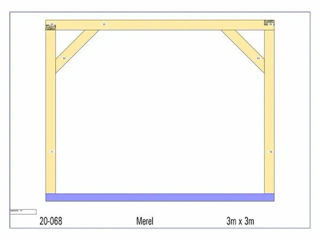 Eiken bijgebouw 3x3 - afbeelding 7 van  19