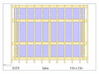 Eiken bijgebouw 4,5x3,5m - afbeelding 2 van  19
