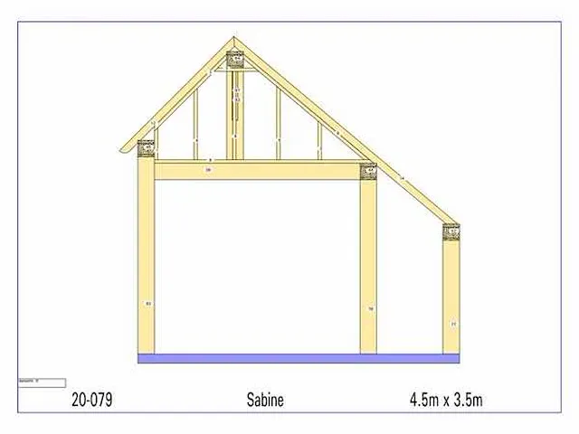 Eiken bijgebouw 4,5x3,5m - afbeelding 16 van  19