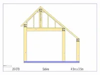 Eiken bijgebouw 4,5x3,5m - afbeelding 16 van  19