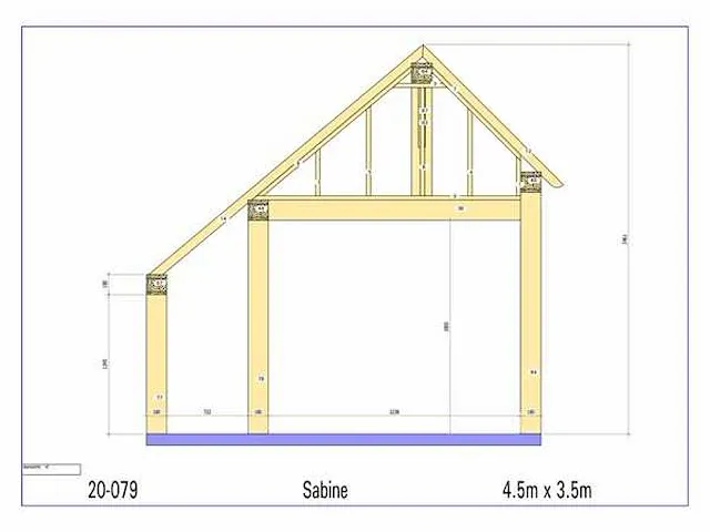 Eiken bijgebouw 4,5x3,5m - afbeelding 17 van  19