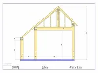 Eiken bijgebouw 4,5x3,5m - afbeelding 17 van  19
