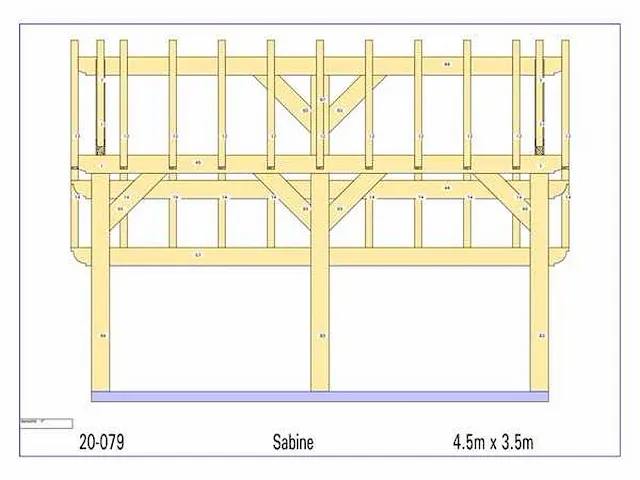 Eiken bijgebouw 4,5x3,5m - afbeelding 19 van  19