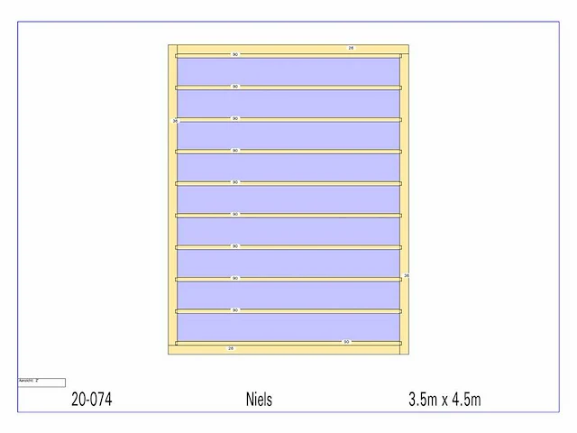 Eiken bijgebouw 4,5x3,5m - afbeelding 2 van  18