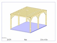 Eiken bijgebouw 4,5x3,5m - afbeelding 12 van  18