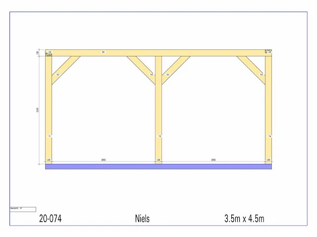 Eiken bijgebouw 4,5x3,5m - afbeelding 15 van  18