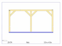 Eiken bijgebouw 4,5x3,5m - afbeelding 16 van  18