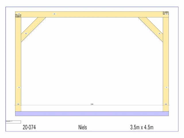 Eiken bijgebouw 4,5x3,5m - afbeelding 17 van  18