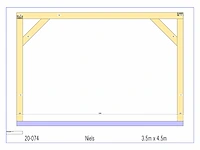 Eiken bijgebouw 4,5x3,5m - afbeelding 17 van  18