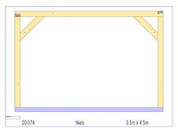 Eiken bijgebouw 4,5x3,5m - afbeelding 18 van  18