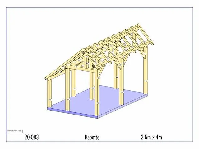 Eiken bijgebouw 4x2,5 - afbeelding 2 van  19