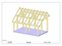 Eiken bijgebouw 4x2,5 - afbeelding 3 van  19