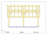 Eiken bijgebouw 4x2,5 - afbeelding 8 van  19