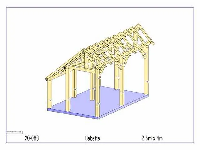 Eiken bijgebouw 4x2,5m - afbeelding 12 van  19