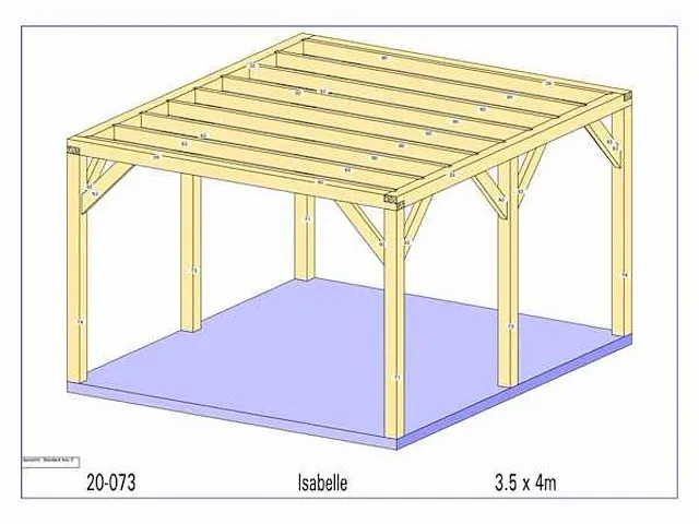 Eiken bijgebouw 4x3,5m - afbeelding 13 van  19