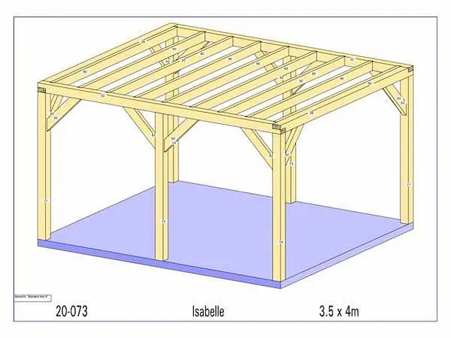 Eiken bijgebouw 4x3,5m - afbeelding 15 van  19