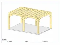 Eiken bijgebouw 5x3,5 - afbeelding 3 van  19