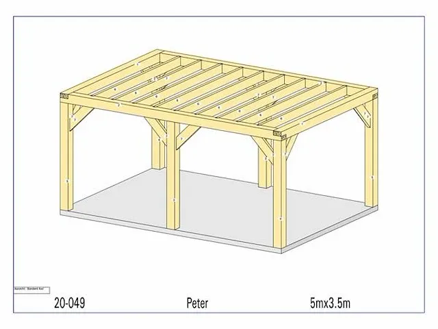 Eiken bijgebouw 5x3,5 - afbeelding 4 van  19