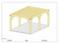 Eiken bijgebouw 5x3,5 - afbeelding 5 van  19