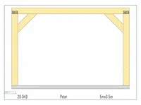 Eiken bijgebouw 5x3,5 - afbeelding 7 van  19