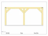 Eiken bijgebouw 5x3,5 - afbeelding 8 van  19