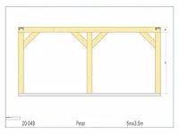 Eiken bijgebouw 5x3,5 - afbeelding 9 van  19
