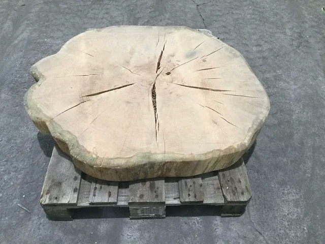 Eiken bijzettafel rond - afbeelding 2 van  7