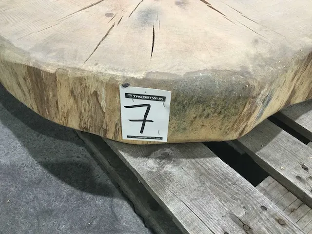 Eiken bijzettafel rond - afbeelding 7 van  7