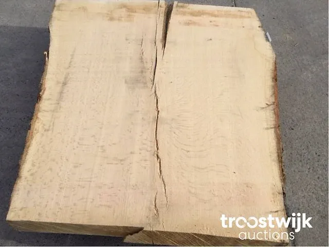 Eiken boomstamtafel - afbeelding 3 van  9