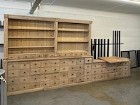 Eiken bureau - wandconstructie