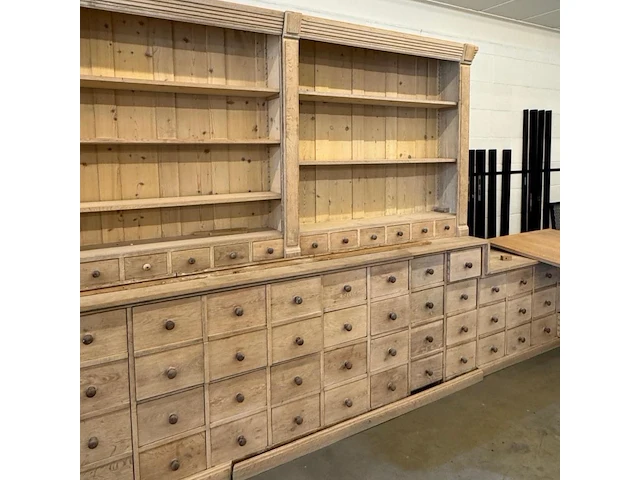 Eiken bureau - wandconstructie - afbeelding 5 van  6