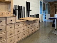 Eiken bureau - wandconstructie - afbeelding 6 van  6