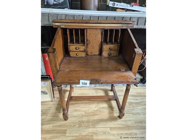 Eiken bureaumeubel 56x82x116cm - afbeelding 1 van  6