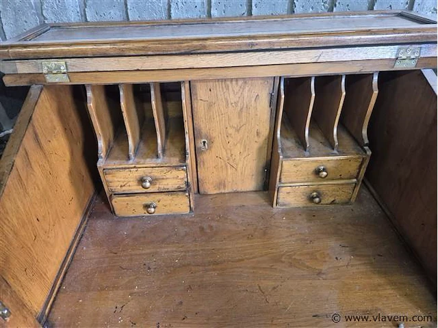 Eiken bureaumeubel 56x82x116cm - afbeelding 2 van  6