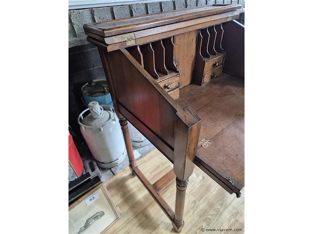 Eiken bureaumeubel 56x82x116cm - afbeelding 4 van  6