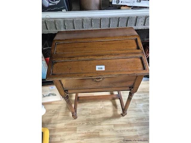 Eiken bureaumeubel 56x82x116cm - afbeelding 5 van  6