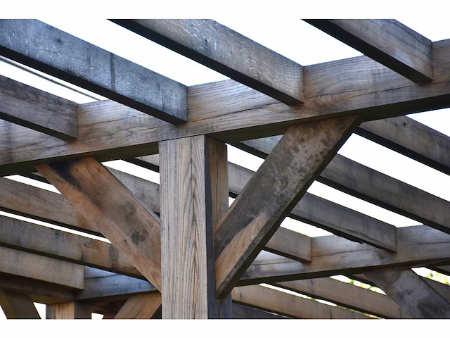 Eiken carport - gemonteerd beursmodel - afbeelding 14 van  26