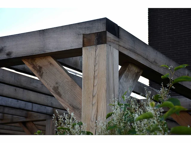 Eiken carport - gemonteerd beursmodel - afbeelding 16 van  26