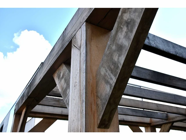 Eiken carport - gemonteerd beursmodel - afbeelding 18 van  26