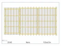 Eiken carport 10,5x5,5 - afbeelding 10 van  20