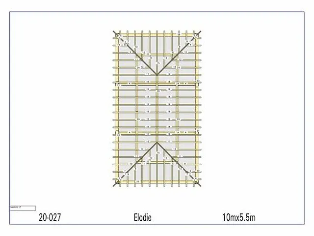 Eiken carport 10x5,5 - afbeelding 10 van  21