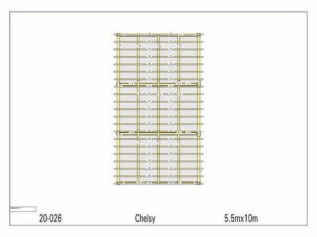 Eiken carport 10x5,5m - afbeelding 2 van  24