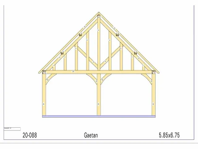 Eiken carport - afbeelding 2 van  17