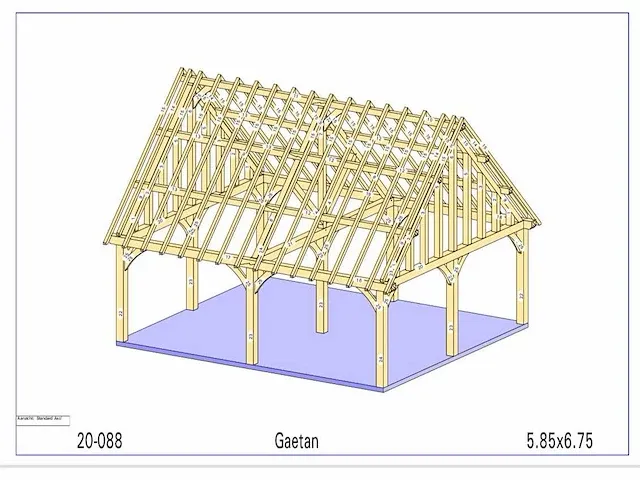 Eiken carport - afbeelding 15 van  17