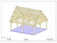 Eiken carport - afbeelding 15 van  17