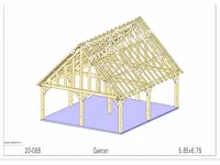 Eiken carport - afbeelding 16 van  17