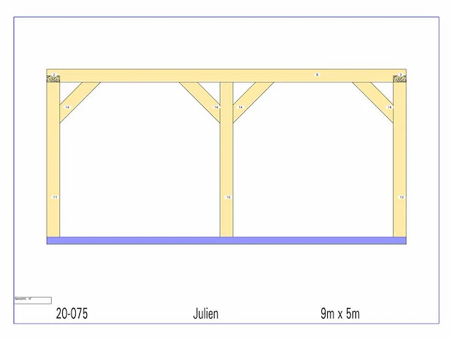 Eiken carport - afbeelding 12 van  17