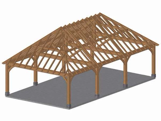 Eiken carport - afbeelding 10 van  17