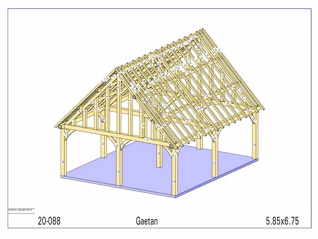 Eiken carport - afbeelding 14 van  17