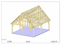 Eiken carport - afbeelding 14 van  17